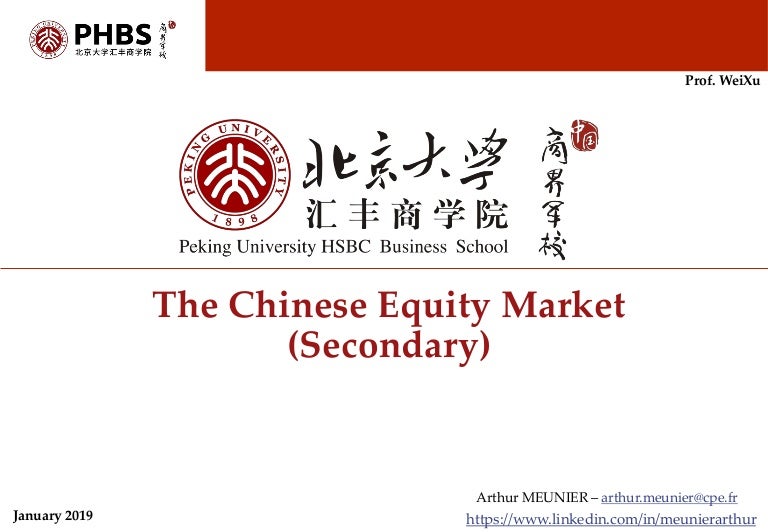Chinese equity (stock) market presentation
