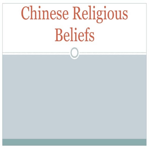 Chinese religious beliefs