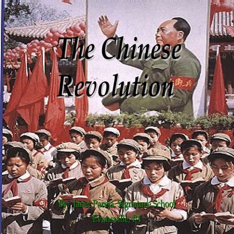 Chinese revolution   20th c- pareja 2012