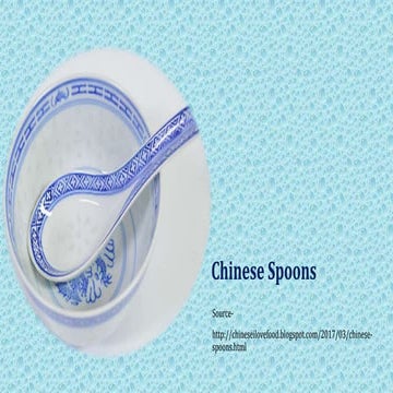 Chinese spoons