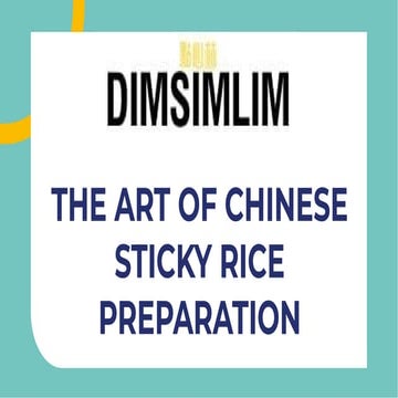 Chinese Sticky Rice | PDF