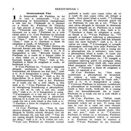 Chin falam bible   genesis 1