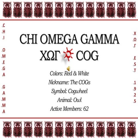 Chi omega gamma | PPTX
