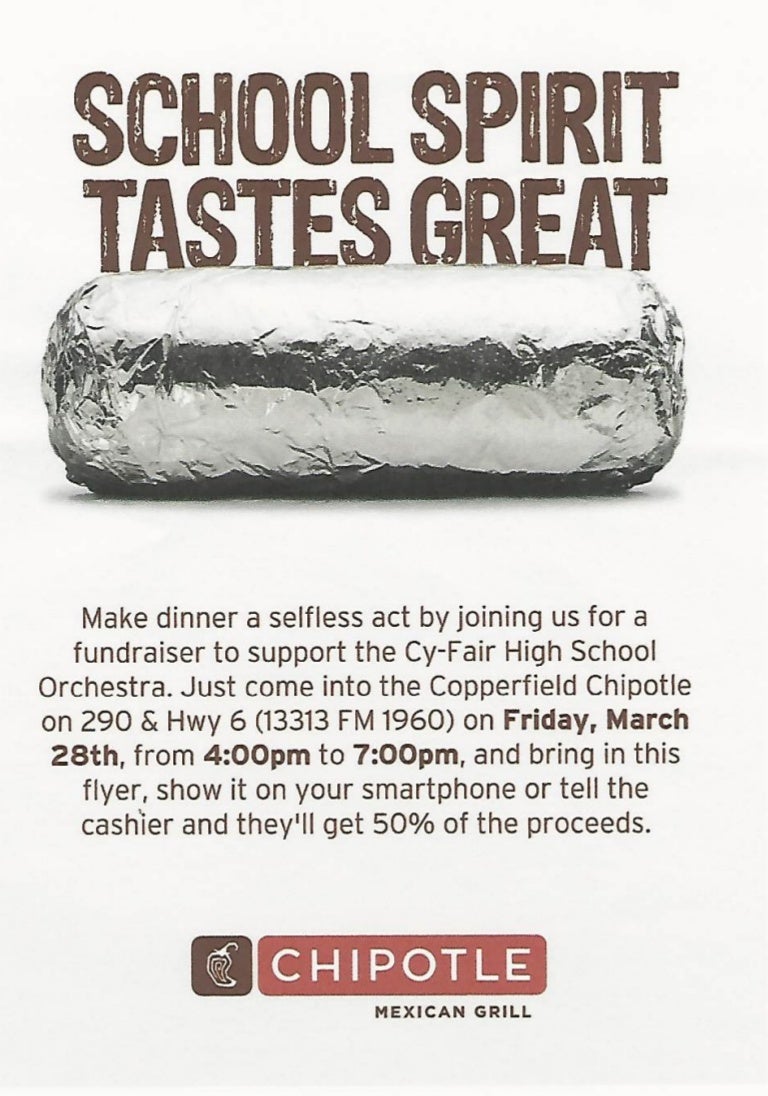 Chipotle Fundraiser