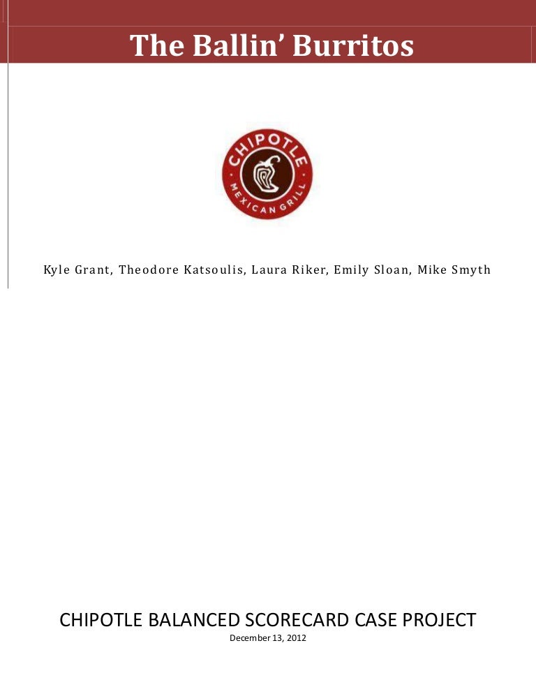 Balanced scorecard essay
