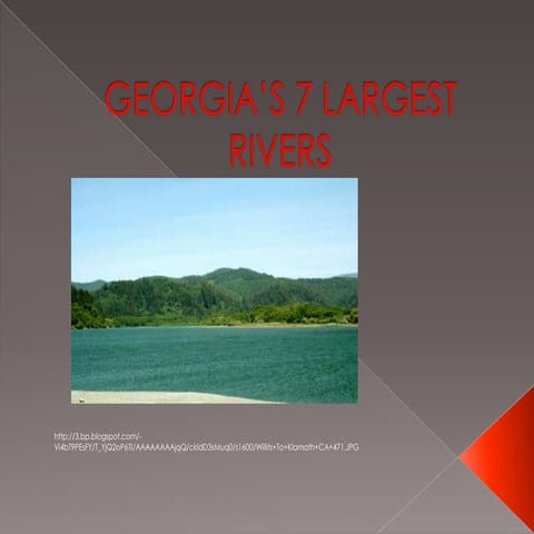 Georgia's Rivers | PPTX