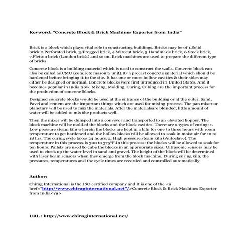 Clay Bricks - Start up Road map | PPTX