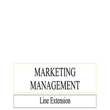 Line Extension | PPT