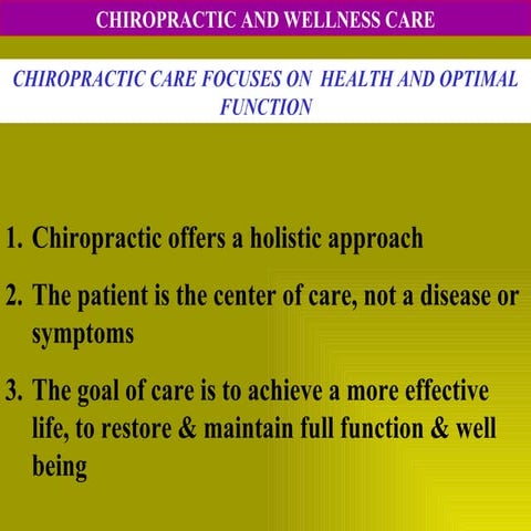 Chiropractic And Wellness