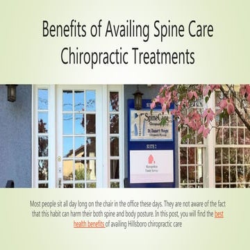 Chiropractic care health benefits in hillsboro