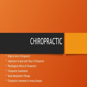 CHIROPRACTICE used in manipulative therapy.pptx