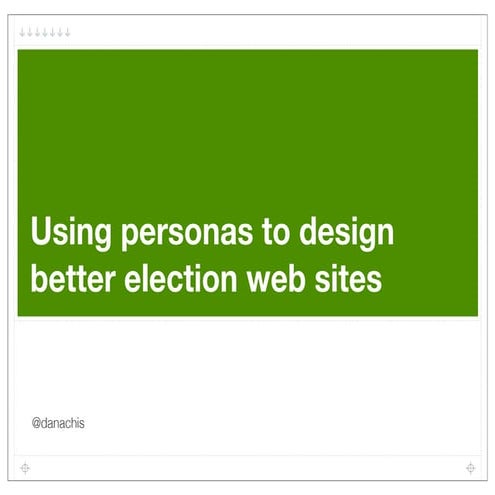 Using voter personas to understand who is coming to your election department ...