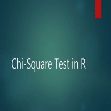 Chi sq in R by Aman Chauhan