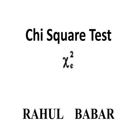 Chi square Test