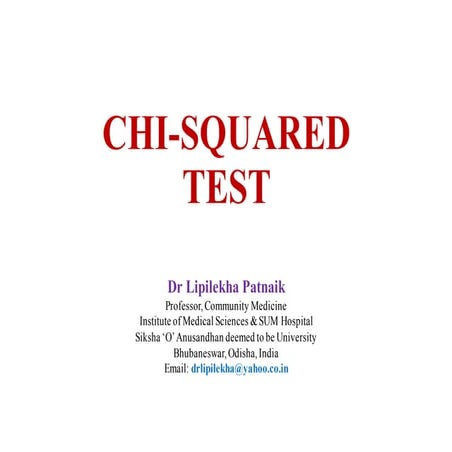 Chi squared test 