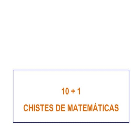 Chistes MatemáTicos