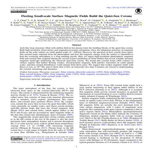 Fleeting Small-scale Surface Magnetic Fields Build the Quiet-Sun Corona