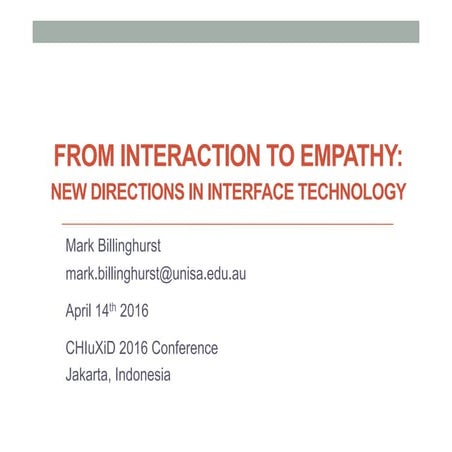 From Interaction to Empathy