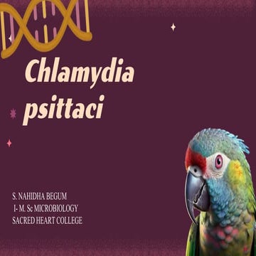 Comprehensive Overview of Chlamydia psittaci: Pathogen Biology, Clinical Impl...