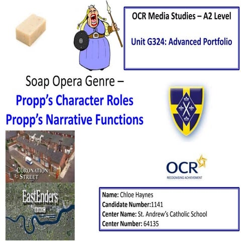 Propp's character roles and Propp's narrative functions 
