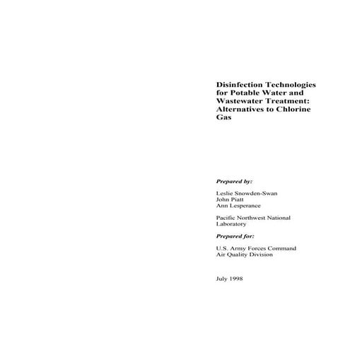 Chlorine gas alternative