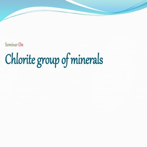Chlorite group of minerals
