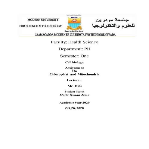 Chloroplast definition real