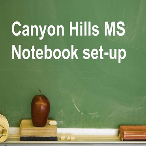 Chms notebook set_up
