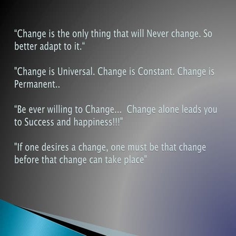 Chnage management by Shreeshail