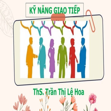chương 1: KỸ NĂNG GIAO TIÊP - TRƯỜNG ĐH TN&MT
