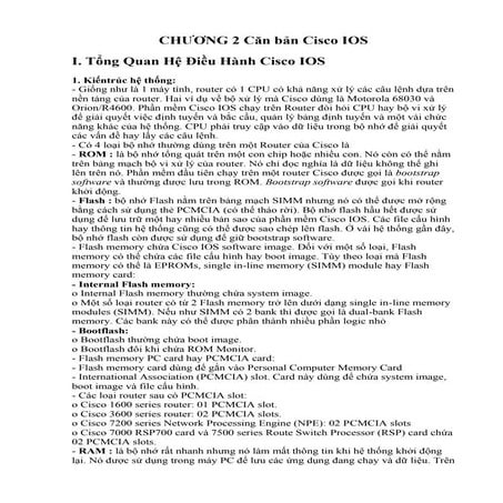 Chương 2 căn bản cisco ios