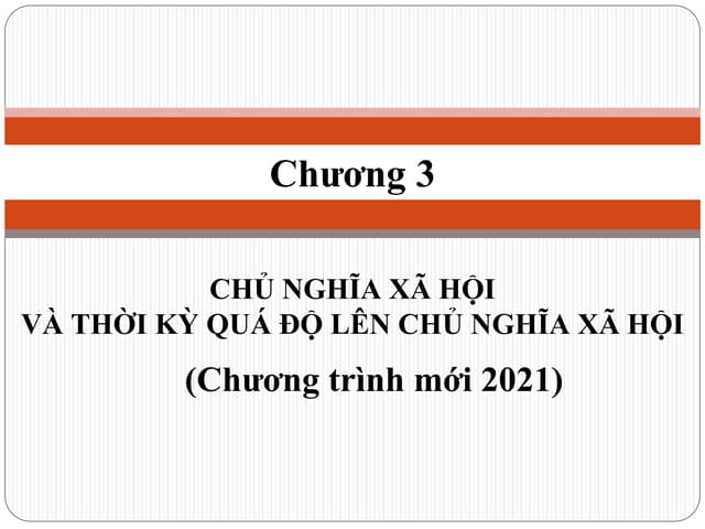 Slide chủ nghĩa xã hội khoa học chương 3 | PDF