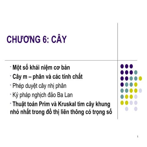Chương 6. Cây cấu trúc rời rạc bài tập + lí thuyết