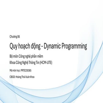 Comprehensive Guide to Dynamic Programming Techniques and Applications ...