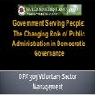 Changing Role of Public Administration in Democratic Governance