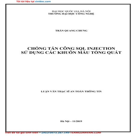 Chống Tấn Công Sql Injection Sử Dụng Các Khuôn Mẫu Tổng Quát.doc