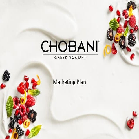 Chobani Marketing Plan