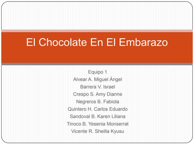 Chocolate en el embarazo (1)