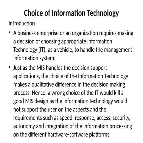 The Choice of Information Technology.pptx