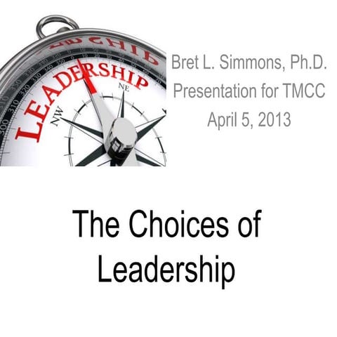Choices of leadership | PPT