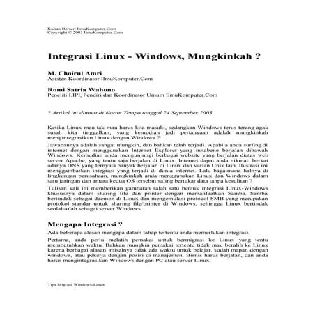 Choirul integrasilinuxwin