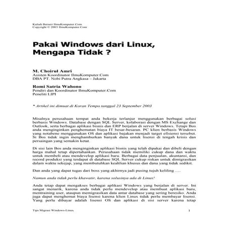 Choirul windarilinux