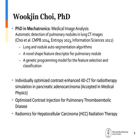 Current Projects - Wookjin Choi