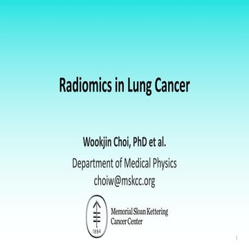 Radiomics in Lung Cancer