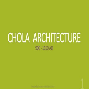 Chola architecture