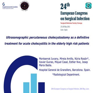Cholecystostomy in elderly patients