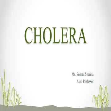 Cholera Pptx