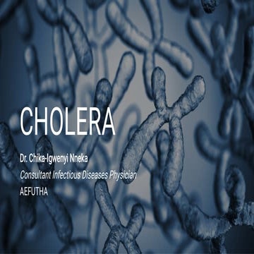 cholera.pptx about cholera disease presentation | PPTX