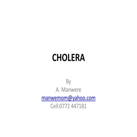 Cholera 1 1 Ppt