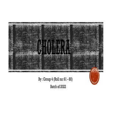 Cholera All copy pathology and microbiology